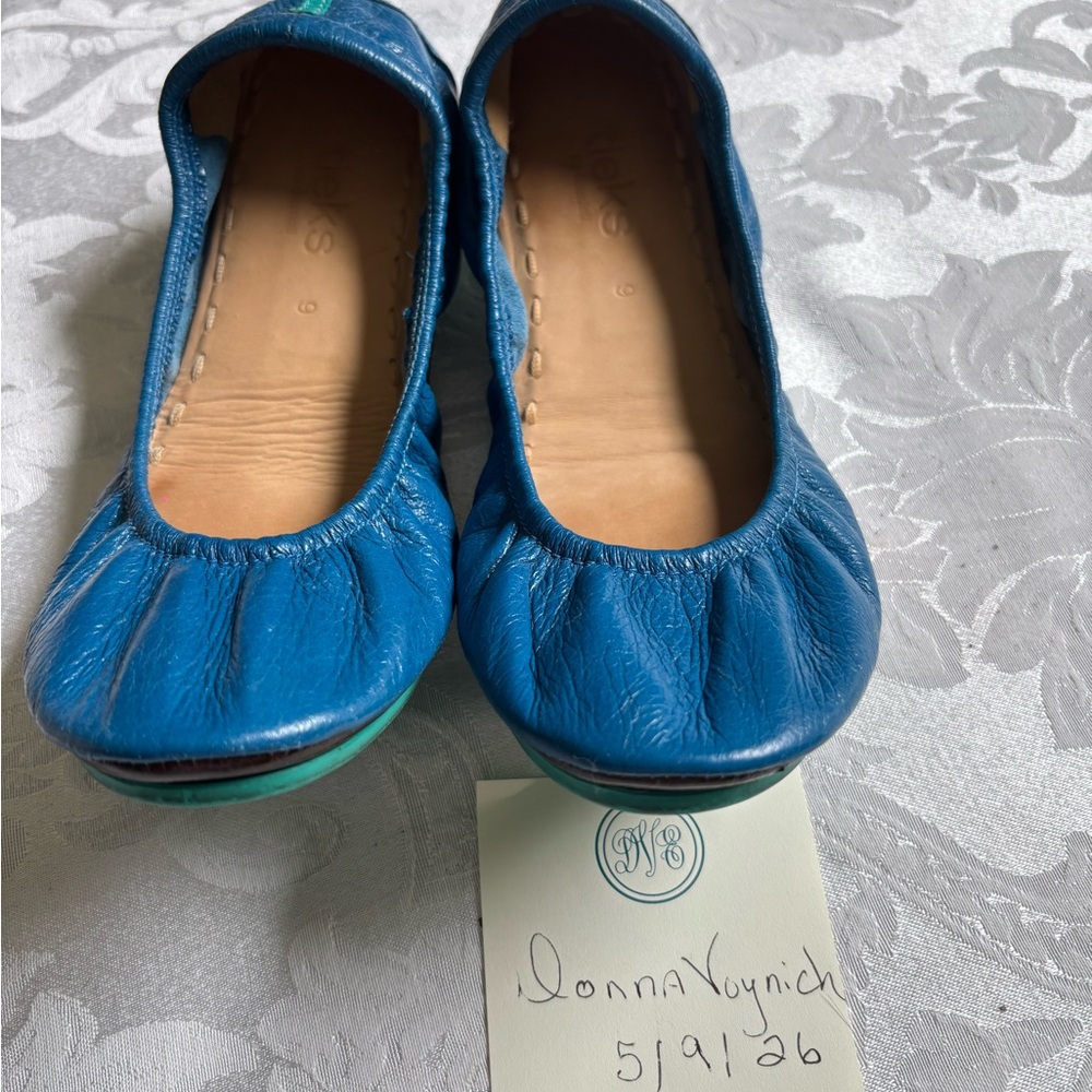 Tieks Cobalt Blue Leather Ballet Flats